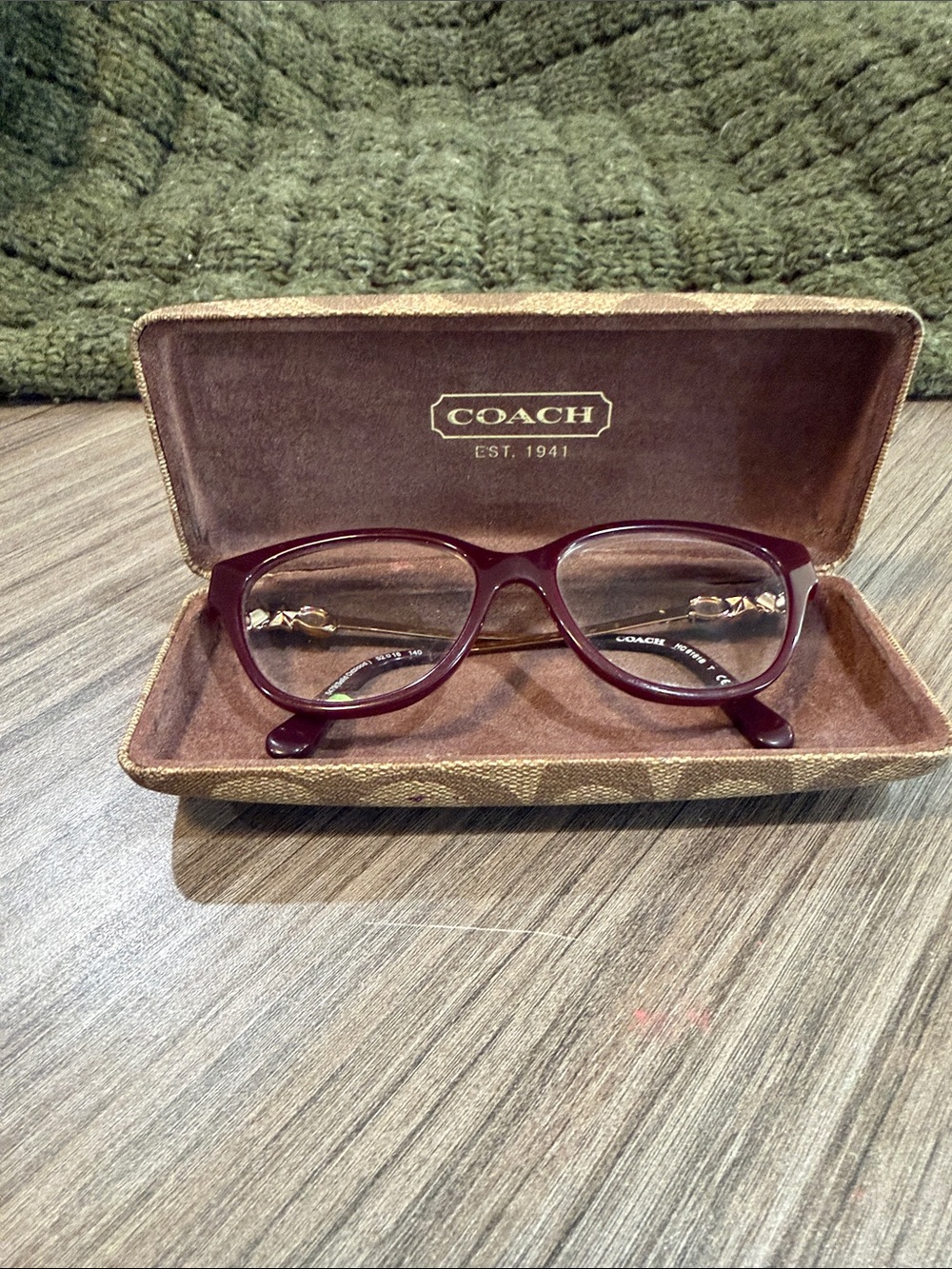 Coach Women's HC6161B eyeglasses luxe logo Optical Frames with signature case